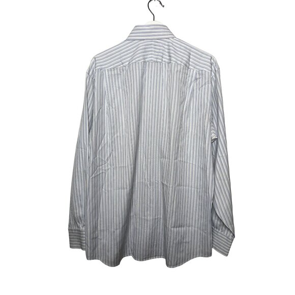 Tommy Bahama Mens Large Long Sleeve Stripe Button Down Shirt Blue White - Picture 2 of 12
